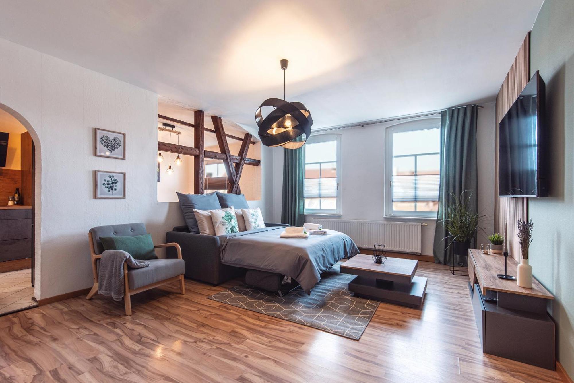 Grosszuegiges Apartment - Zentral - Kueche - Familienfreundlich 埃尔福特 外观 照片