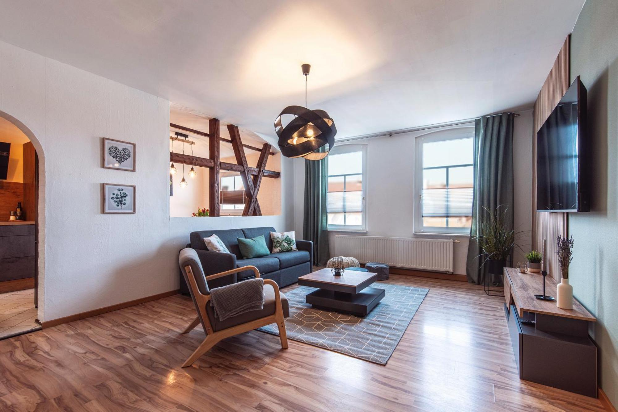 Grosszuegiges Apartment - Zentral - Kueche - Familienfreundlich 埃尔福特 外观 照片