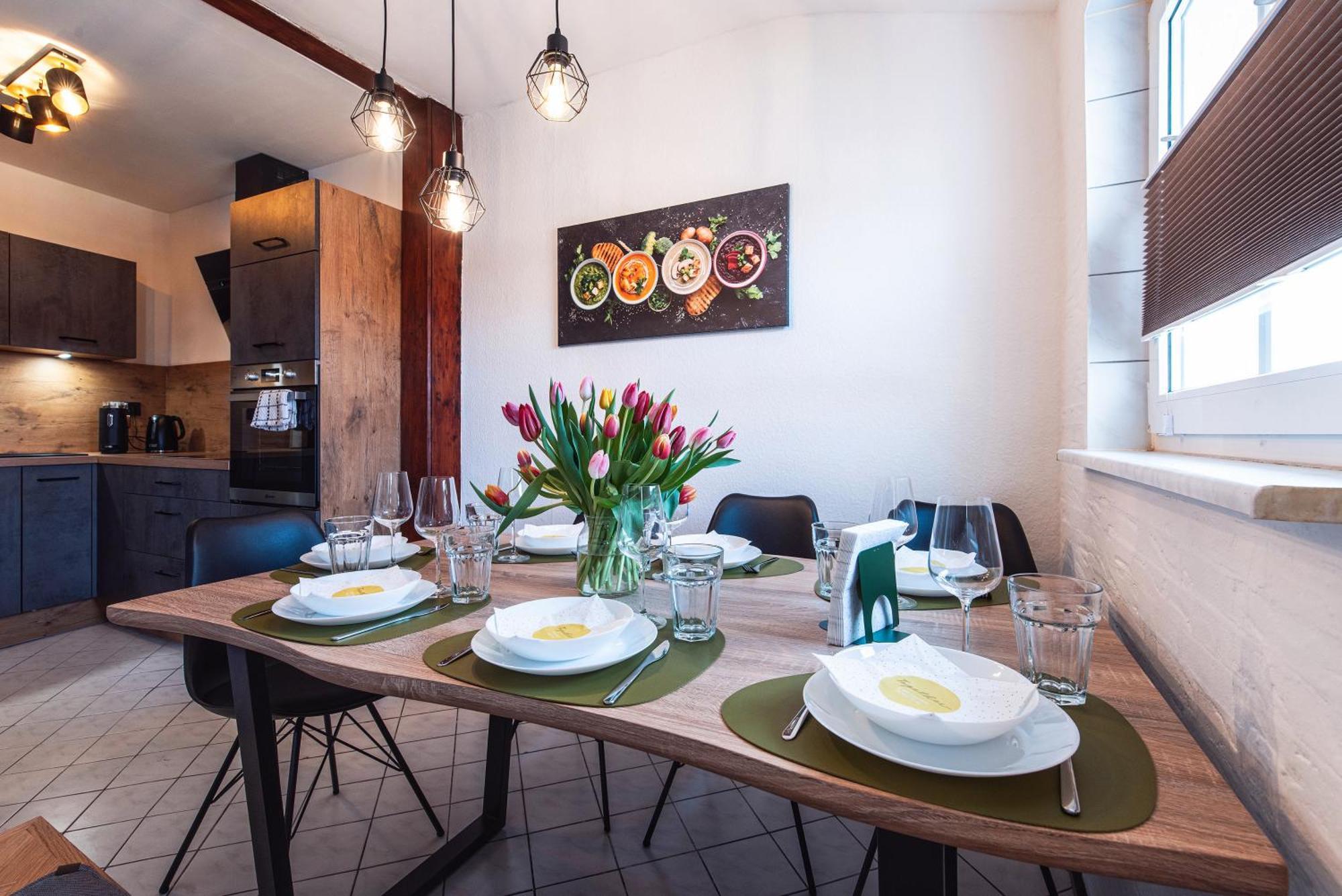Grosszuegiges Apartment - Zentral - Kueche - Familienfreundlich 埃尔福特 外观 照片